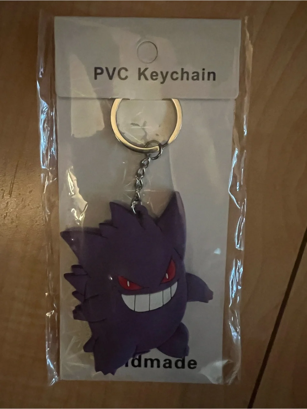 Pokemon Gengar Purple PVC Double Sided 3D Keyring Keychain Anime New
